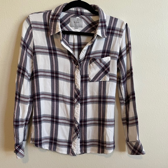 Rails Hunter Plaid Button Down Blouse - Picture 7 of 9